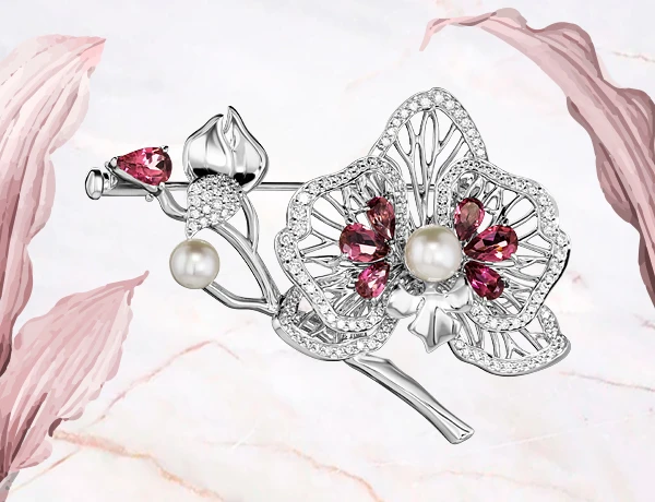 Коллекция брошей «Цветущий сад» фото