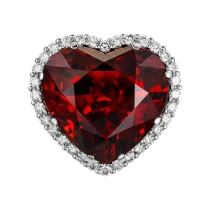 Кольцо «Сердце цвета пламени»