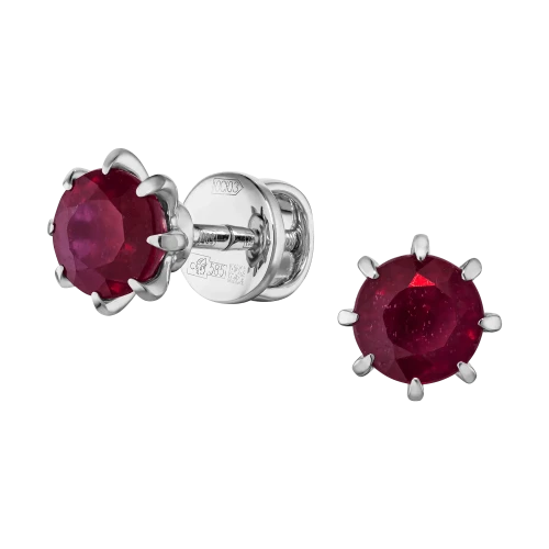 Серьги «Рубины, как пламя»