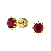 Серьги «Рубиновый акцент» Серьги «Рубиновый акцент»