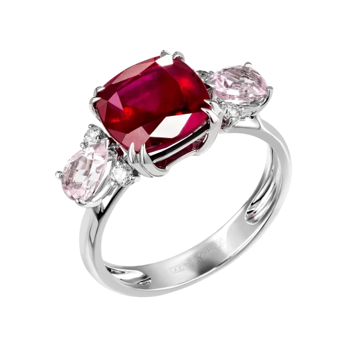 Кольцо «В сопровождении пламени»