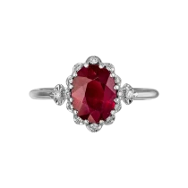 Кольцо с рубином «Слияние страстей»