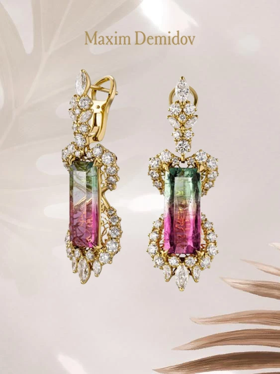 <p><em>На фото: серьги с полихромными турмалинами в огранке «багет» <a href="https://maxim-demidov.ru/products/sergi-tvorcheskaya-klassika" target="_blank">«Творческая классика»</a> от Ювелирного дома Maxim Demidov</em></p>