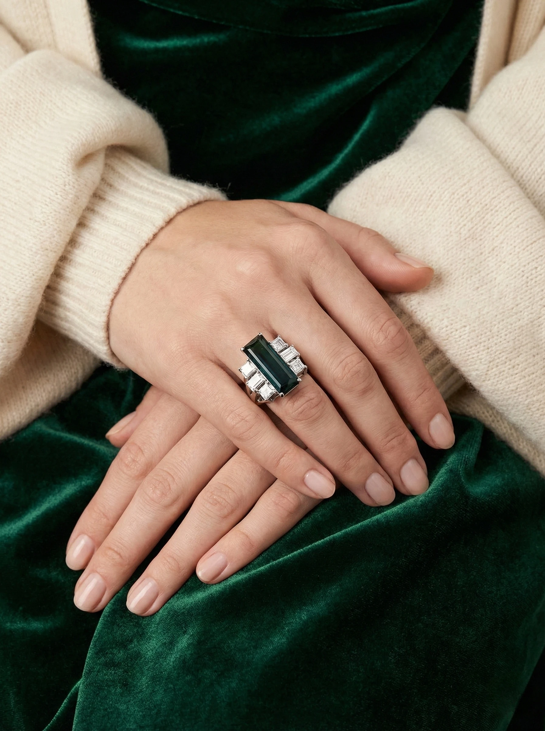 <p><em>На фото: кольцо с турмалином Индиголит&nbsp;в огранке&nbsp;&laquo;багет&raquo; <a href="https://maxim-demidov.ru/products/kolco-tainstvennost-polunochi" target="_blank">&laquo;Таинственность полуночи&raquo;</a> от&nbsp;Ювелирного дома Maxim Demidov</em></p>
