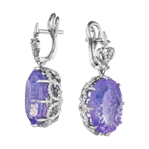 Серьги «Под вуалью лавандовых снов»