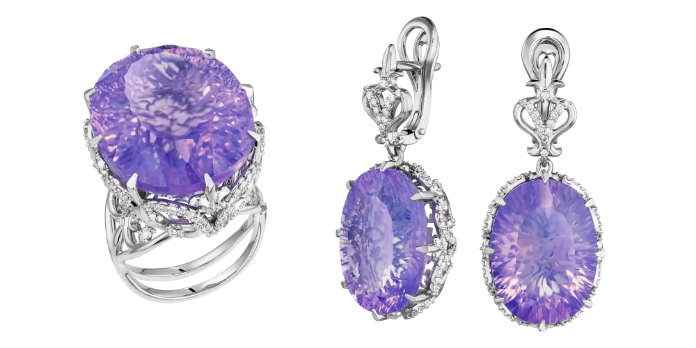 Гарнитур «Под вуалью лавандовых снов»