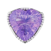 Кольцо «Лавандовое сердце»