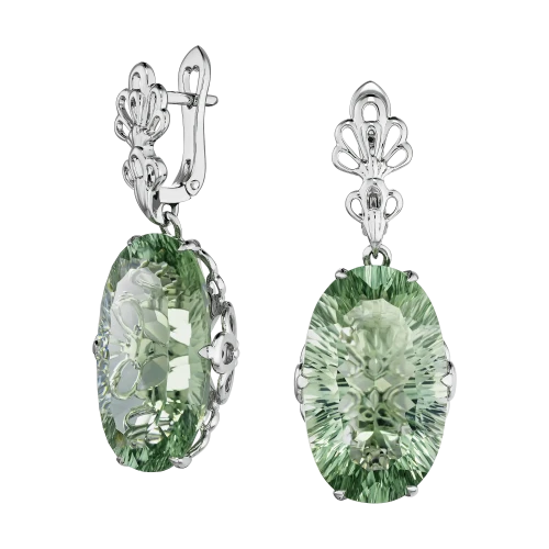 Серьги «Свежесть молодой листвы»