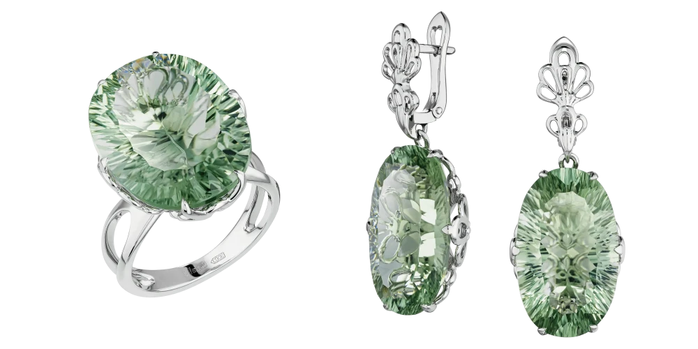 Гарнитур «Свежесть молодой листвы» Гарнитур «Свежесть молодой листвы»