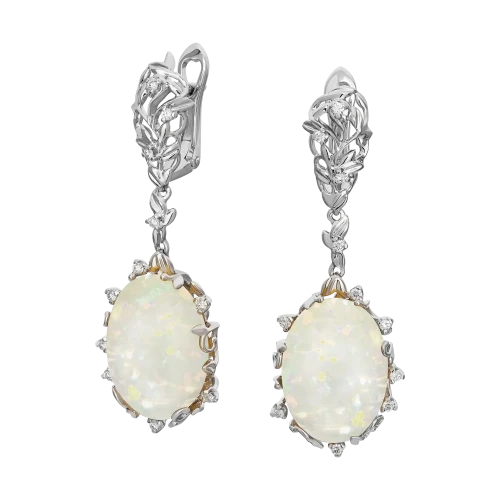 Серьги с опалом «Путь к звездам»