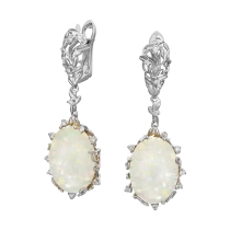 Серьги с опалом «Путь к звездам»