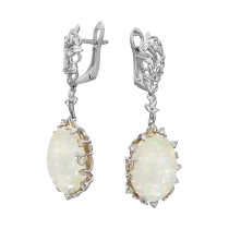 Серьги с опалом «Путь к звездам»