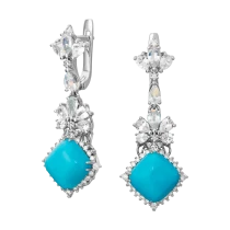 Серьги «Голубые звезды»