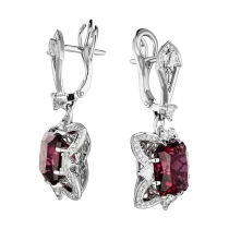 Серьги «Пульсация алых искр» Серьги «Пульсация алых искр»