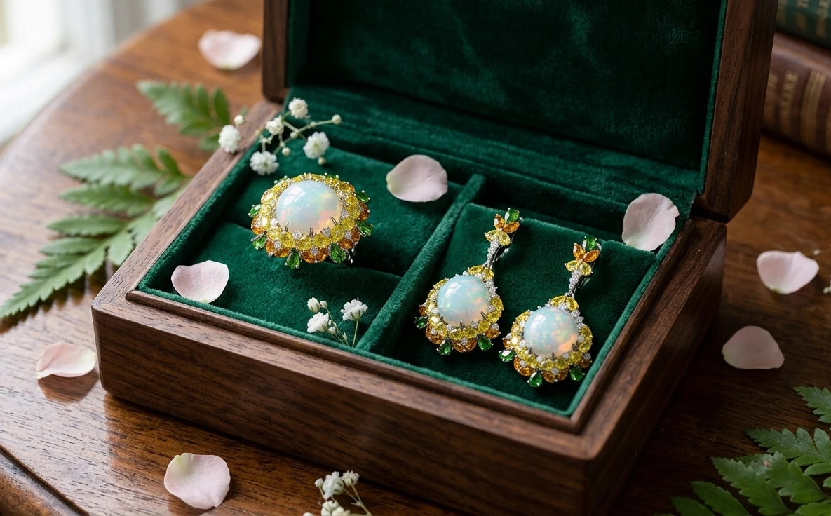 <p><em>На фото: гарнитур с опалами&nbsp;<a href="https://maxim-demidov.ru/products/garnitur-elan" target="_blank">&laquo;Элан&raquo;</a> от&nbsp;Ювелирного дома Maxim Demidov</em></p>
