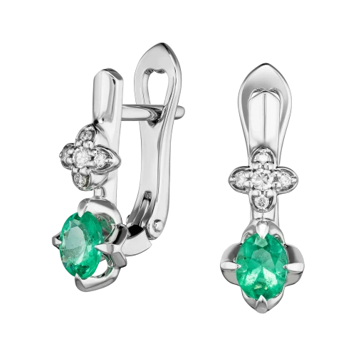 Серьги «Таежная камелия»