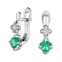 Серьги «Таежная камелия»