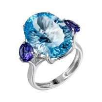 Кольцо «Динамика синего»