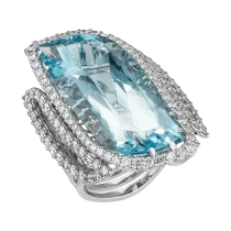 Кольцо «Богатство голубого цвета»